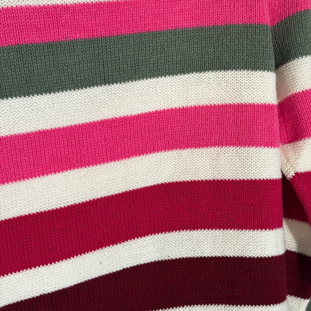 LOFT Colorful Striped Crew Neck Sweater NWT - Picture 7 of 14